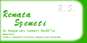 renata szemeti business card